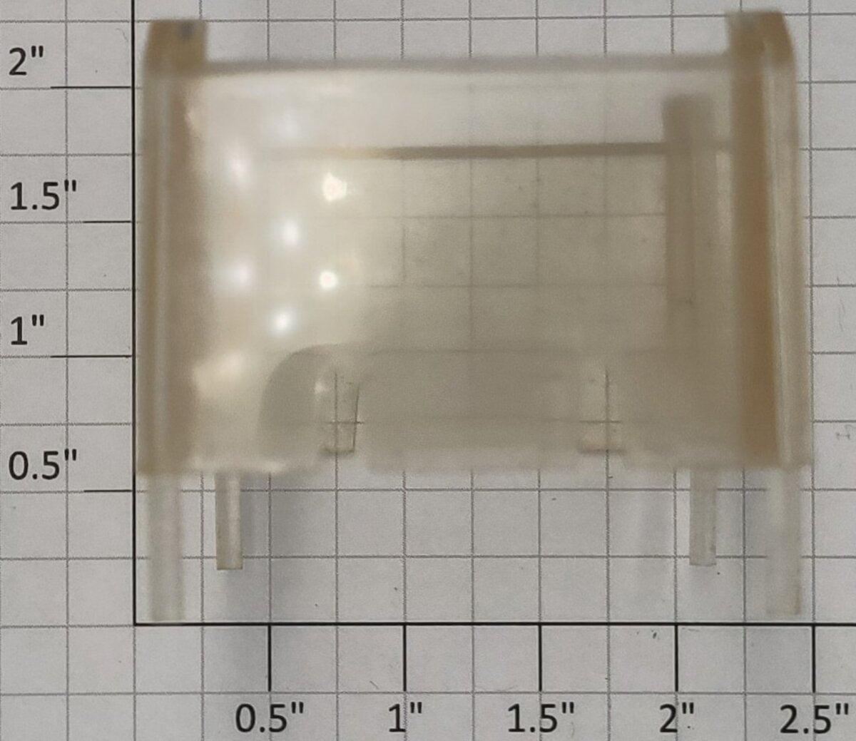 Lionel 16584-25 Yellowed Clear Caboose Window Shell Insert