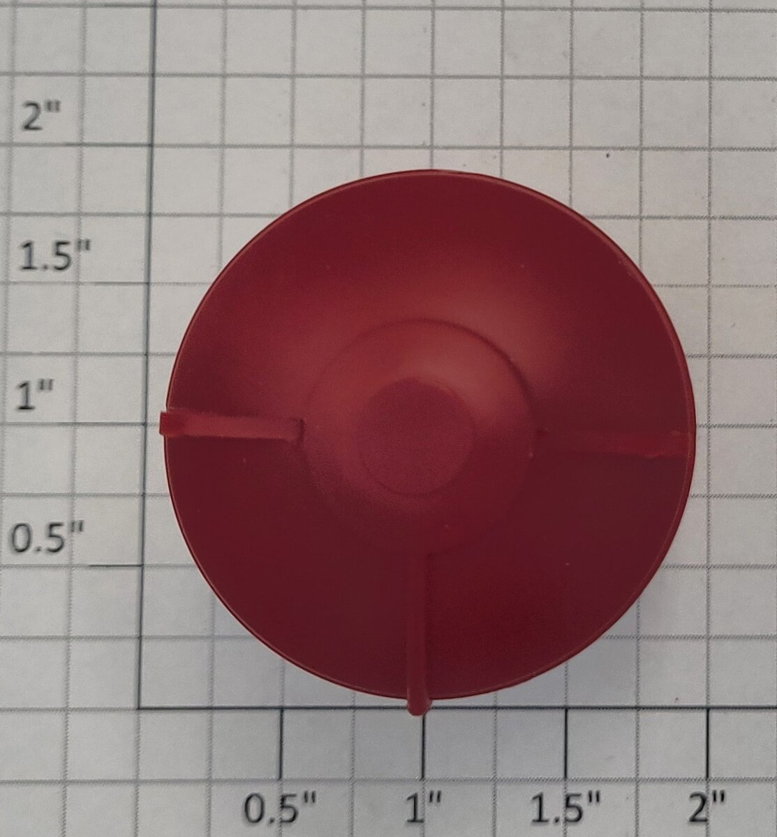American Flyer 49303-25 S Scale Plastic Red Canister without Lettering