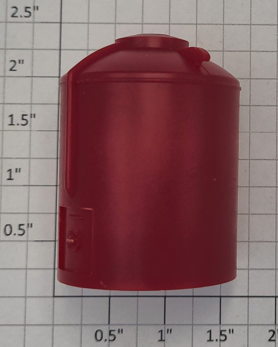 American Flyer 49303-25 S Scale Plastic Red Canister without Lettering