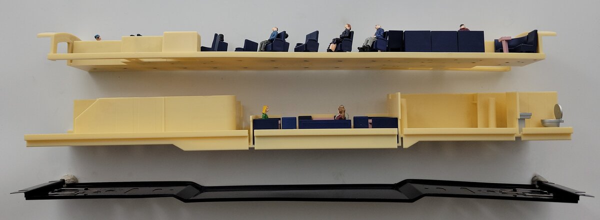 Lionel 39014-5 Coach and Lounge Car Interior with Frame