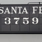 Lionel 11333-T02 AT&SF Northern Tender Shell # 3759