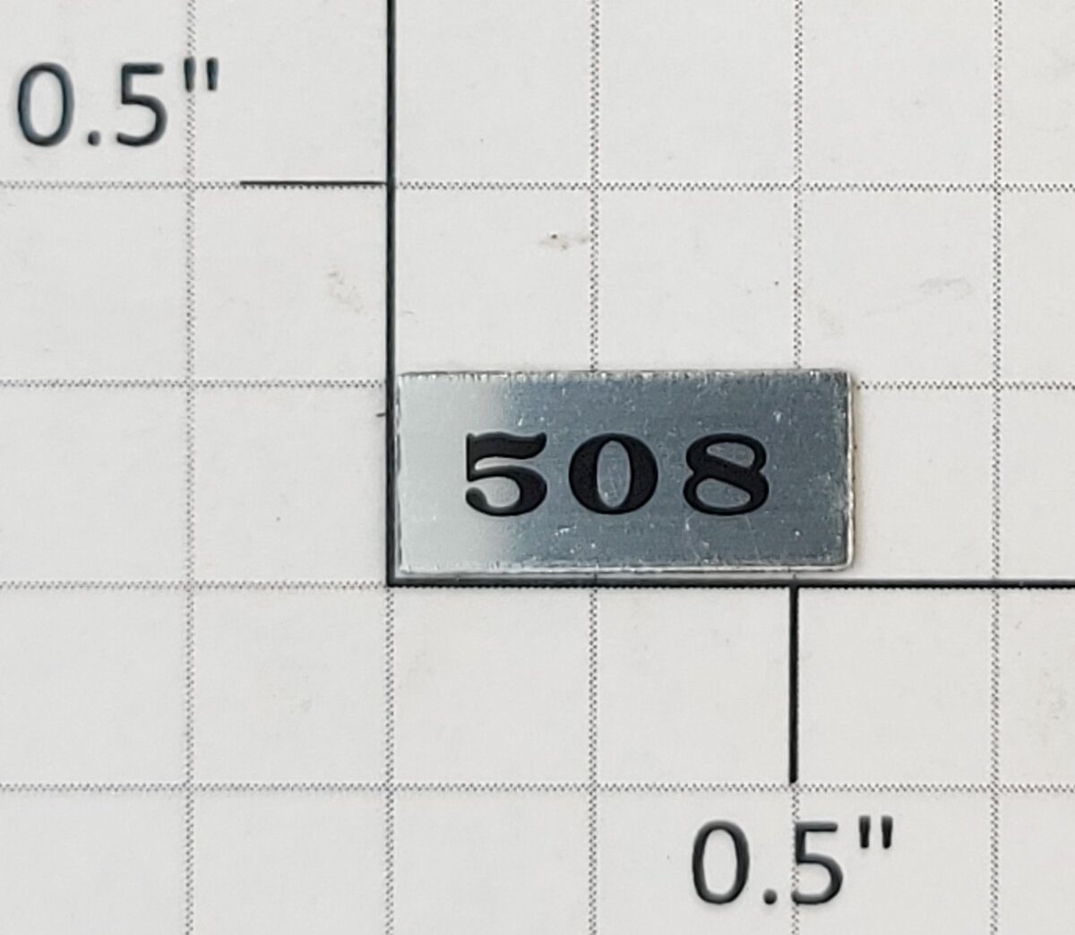 Lionel 39136-30 Santa Fe Full Vista Dome Self Adhesive Number Board #508