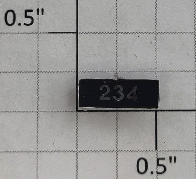 Lionel 28823-17 Conventional Rectifier Left Hand Number Board Lens #234