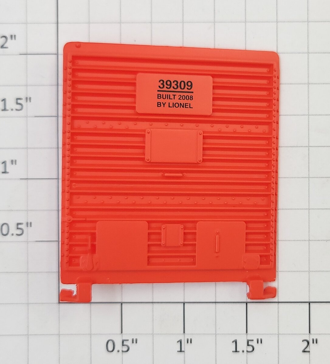 Lionel 39309-12 Macy's 2008 Orange Boxcar Door with Guides