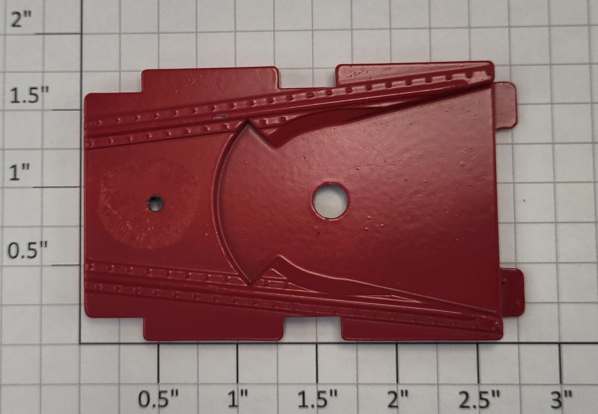 Lionel 39454-90 Lionel Lines O27 Flatcar Red Metal Truck Mounting Bracket