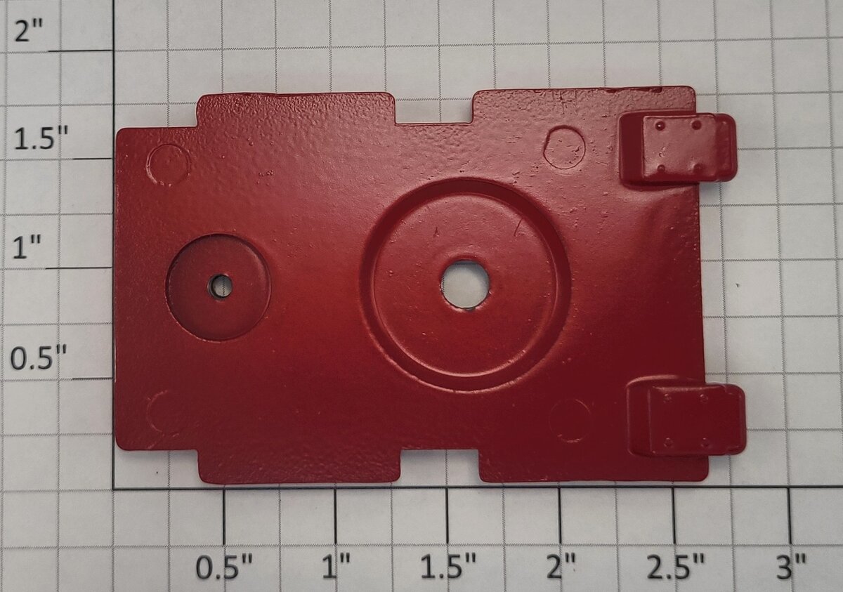 Lionel 39454-90 Lionel Lines O27 Flatcar Red Metal Truck Mounting Bracket