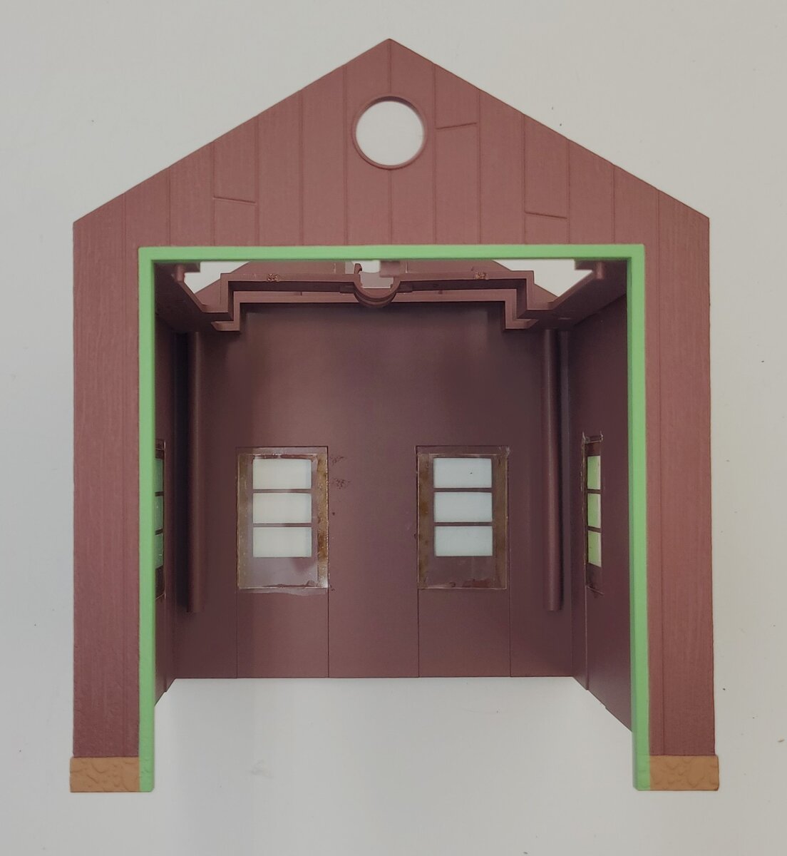 Lionel 34163-14 Maroon Windowed Speeder Shed Shell