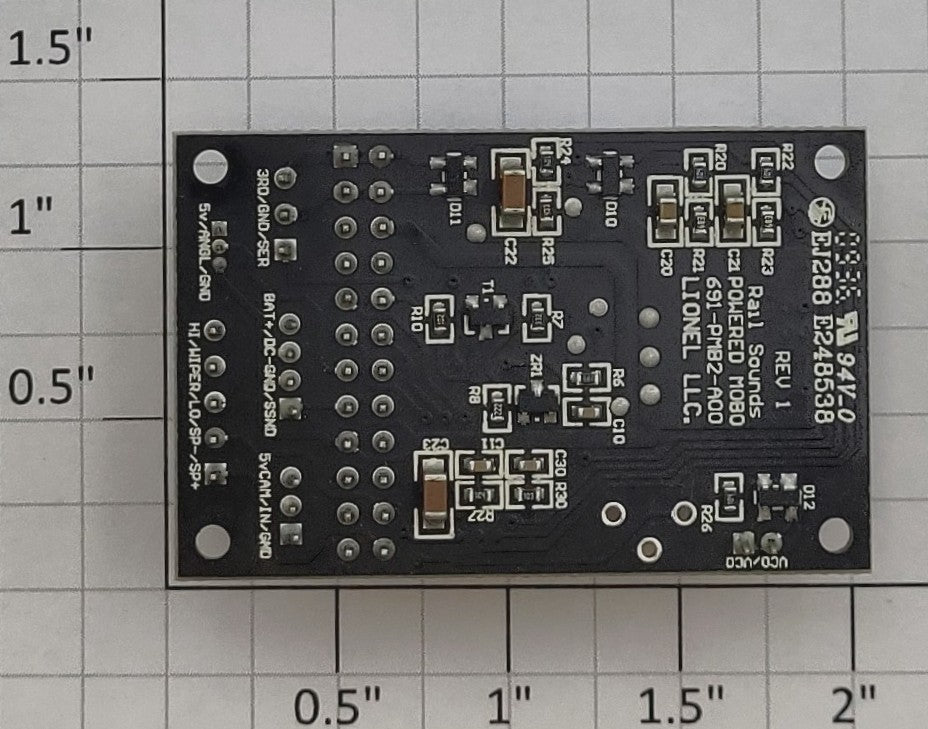 Lionel 691PMB2101 Powered Railsounds PCB Circuit Board Motherboard
