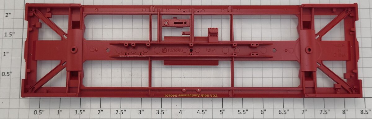 Lionel 52322-10 O Gauge Red Plastic Tank Car Frame