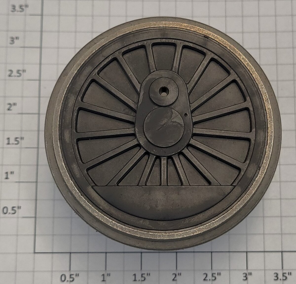 Lionel 85110-586 Pennsylvania 4-4-2 Front Wheel Pulley and Axle Assembly