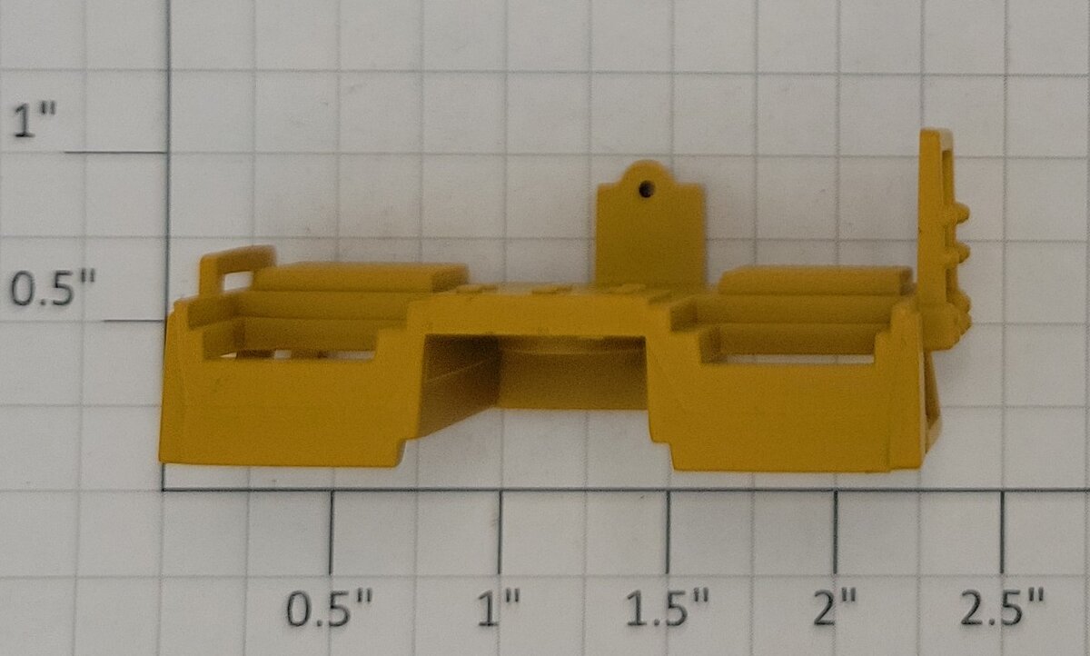 Lionel 6322-60 Yellow Intermodal End Platform with Brake Wheel Stand