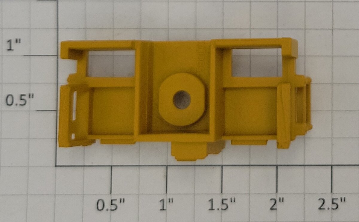 Lionel 6322-60 Yellow Intermodal End Platform with Brake Wheel Stand