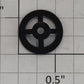 Lionel 87704-95 Black Plastic Brake Wheel