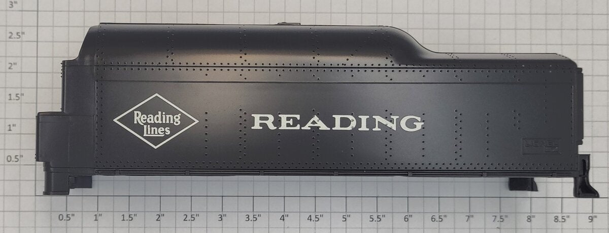 Lionel 8402-T03 Reading Lines Plastic Tender Shell