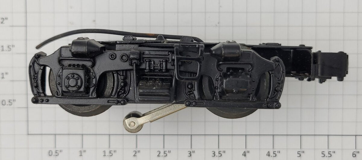 Lionel 8163-590 Black 4-Wheel Dummy Truck With Collector & Coupler