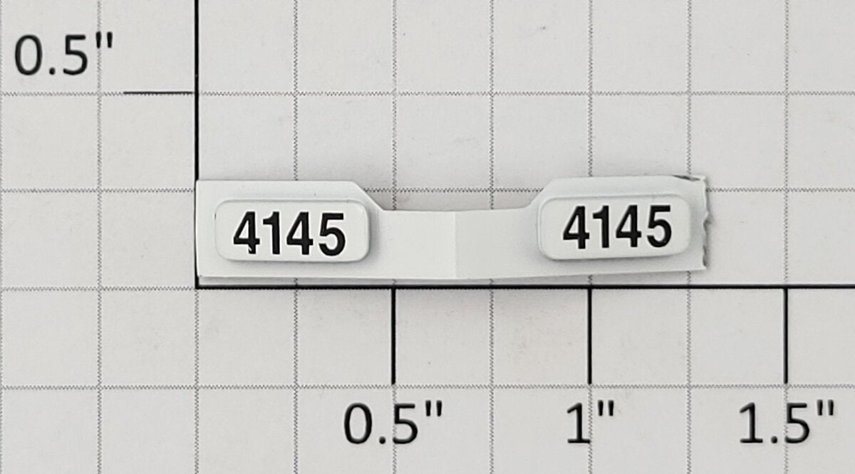 Lionel 8238-110 SD70Mac Rear Number Board #4145