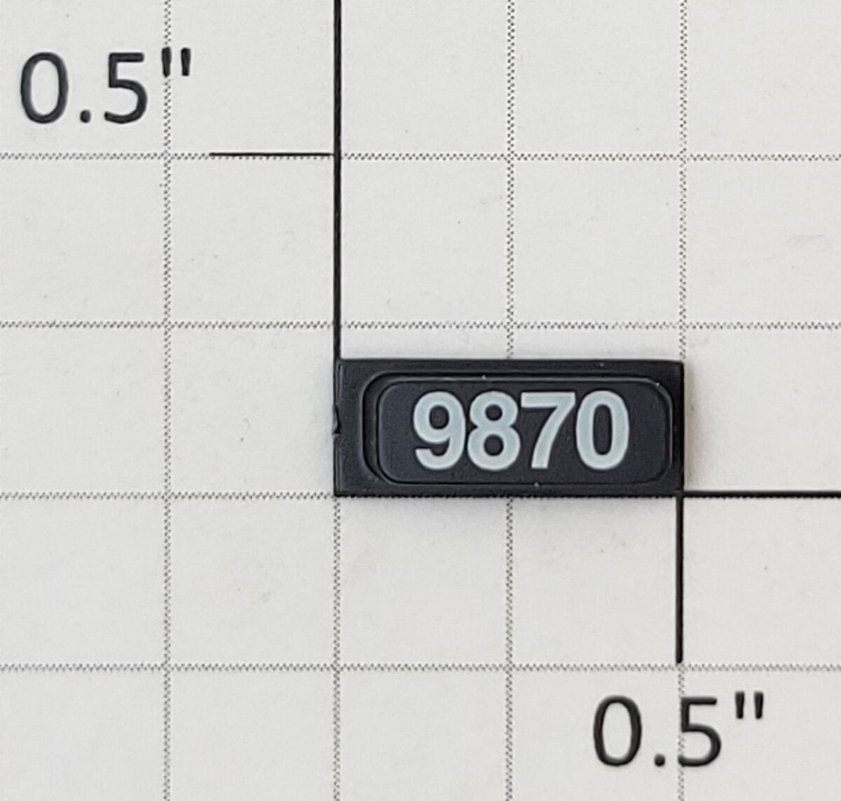 Lionel 18250-115 BNSF TMCC SD70MAC Diesel Loco Front Number Board #9870