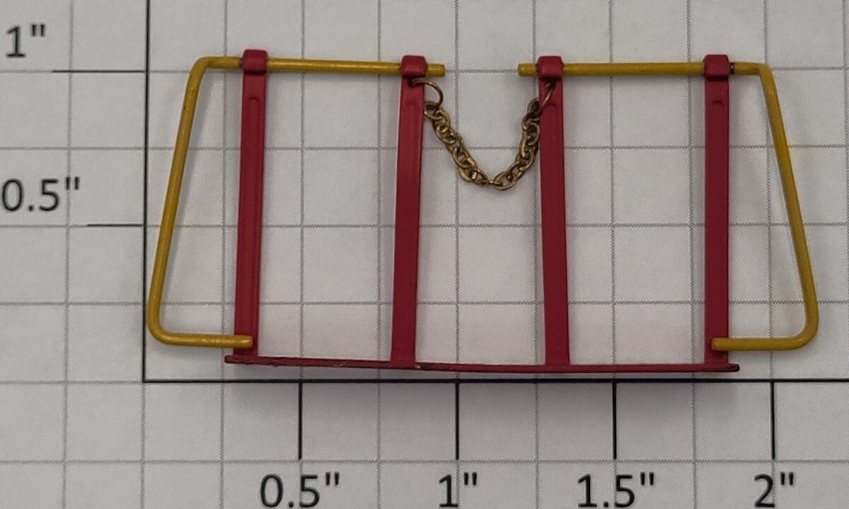 Lionel 18592-3 Red & Yellow C-420 Diesel Locomotive Front Handrail with Chain