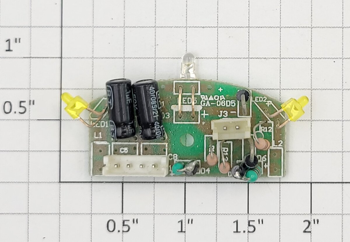 Lionel 14566-336 F-Unit Lighting PCB Circuit Board with Yellow LEDs