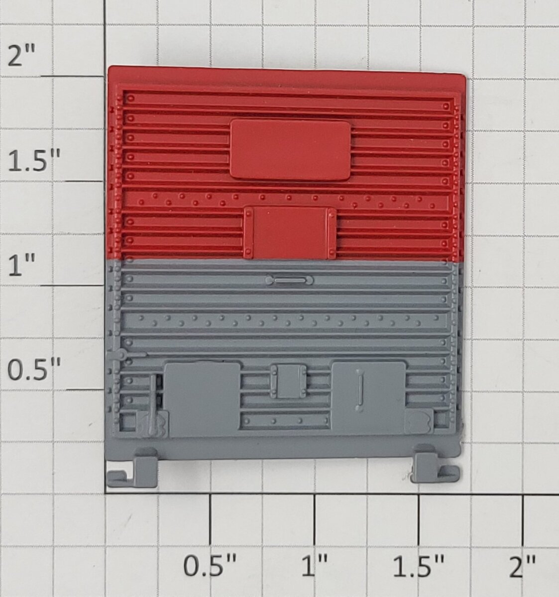 Lionel 19827-14 NYC Red / Gray Multi-Panel Boxcar Door with Guides