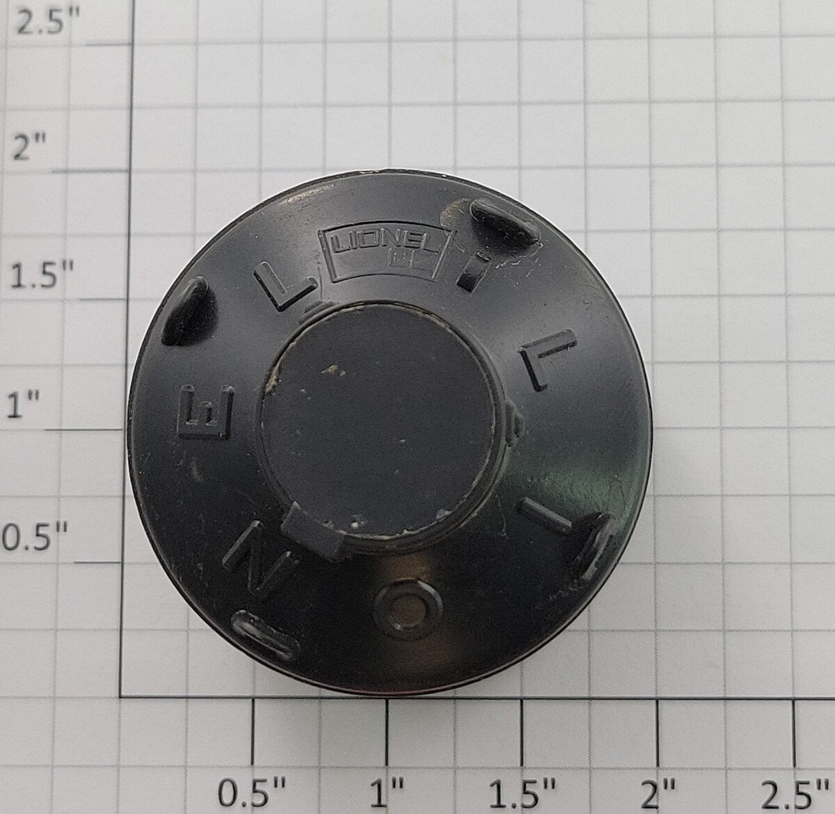 Lionel 6112-10 O Gauge Black Canister without Lettering