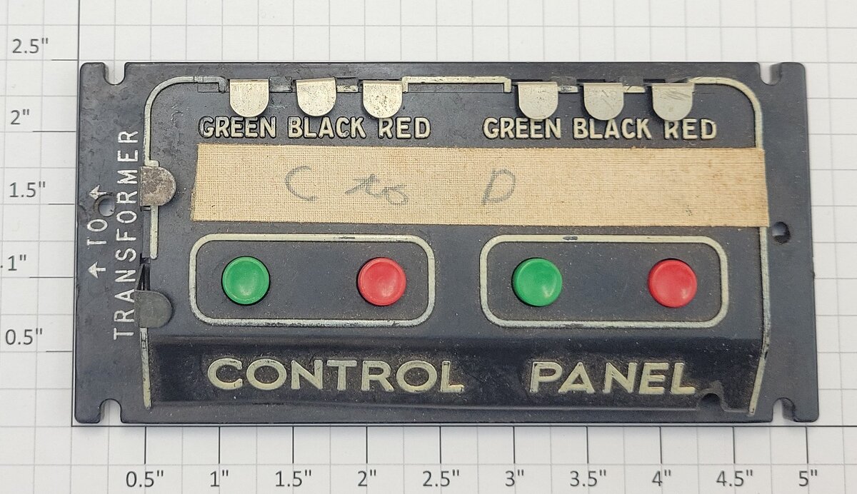 Marx MX-511 O Gauge Black Plastic Remote Control Panel Switch
