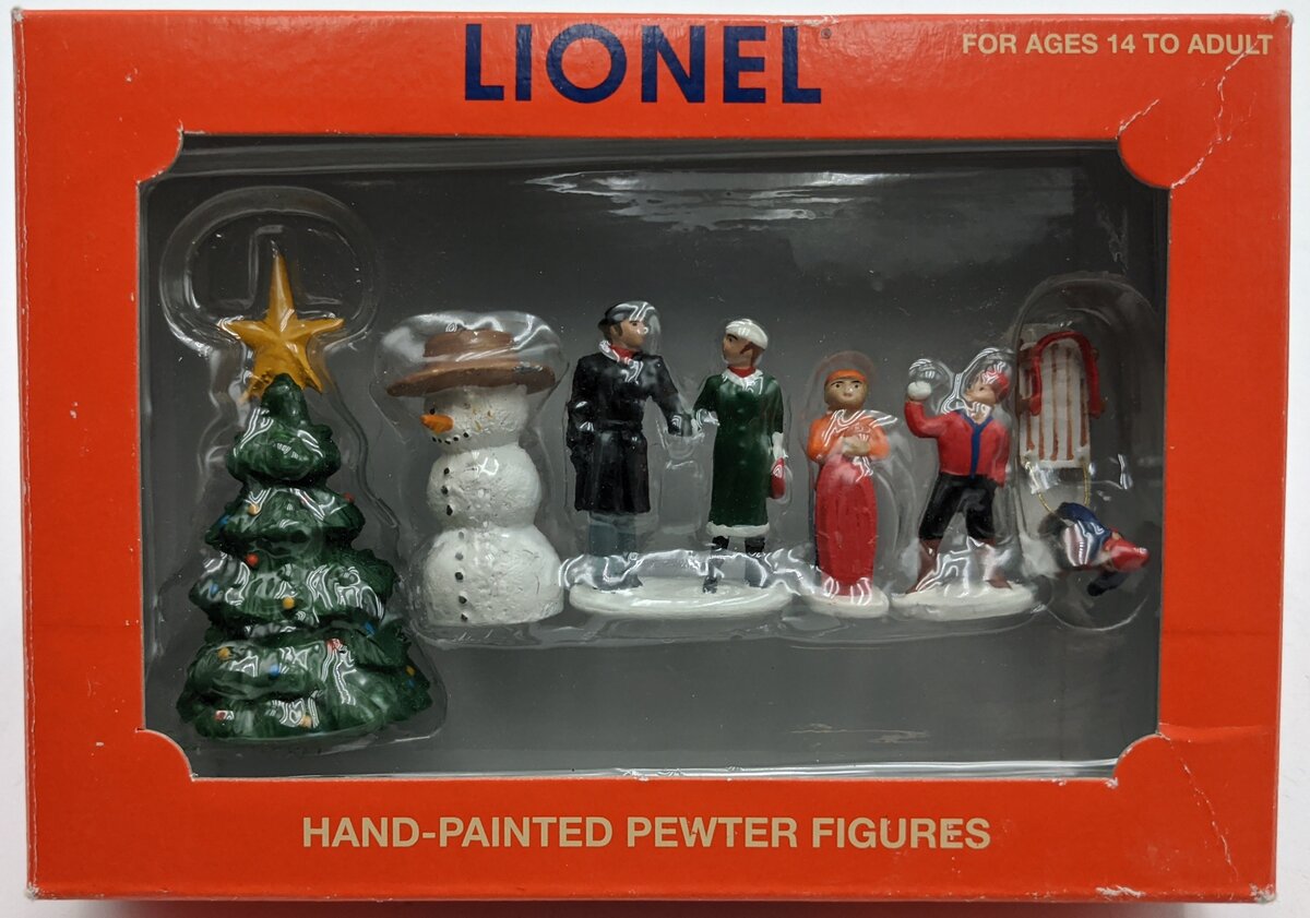 Lionel 6-37852 O Christmas People with Snowman and Christmas Tree (Set of 6)