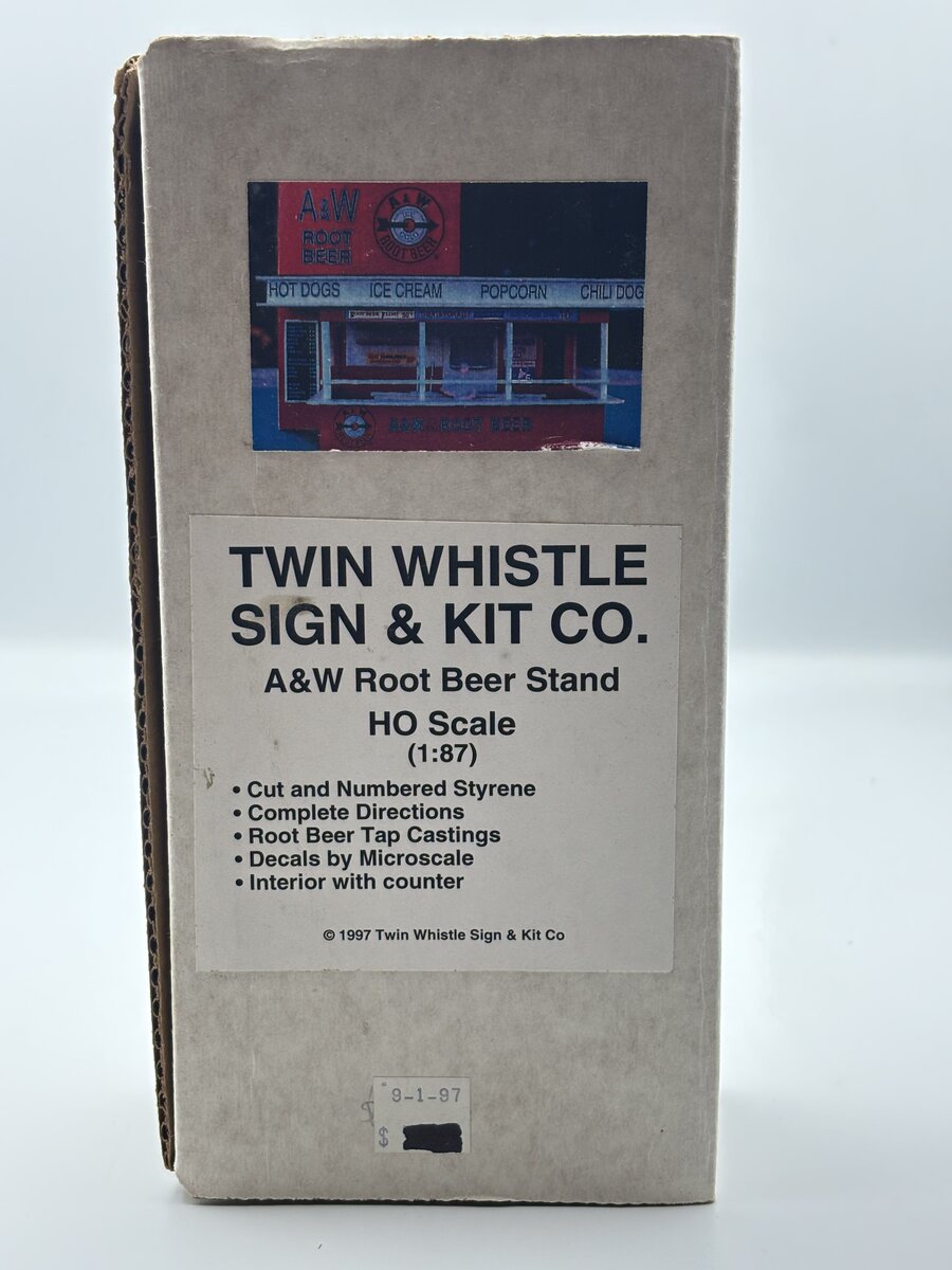Twin Whistle Sign & Kit Co. A&W HO Scale Root Beer Stand (1:87 Scale)