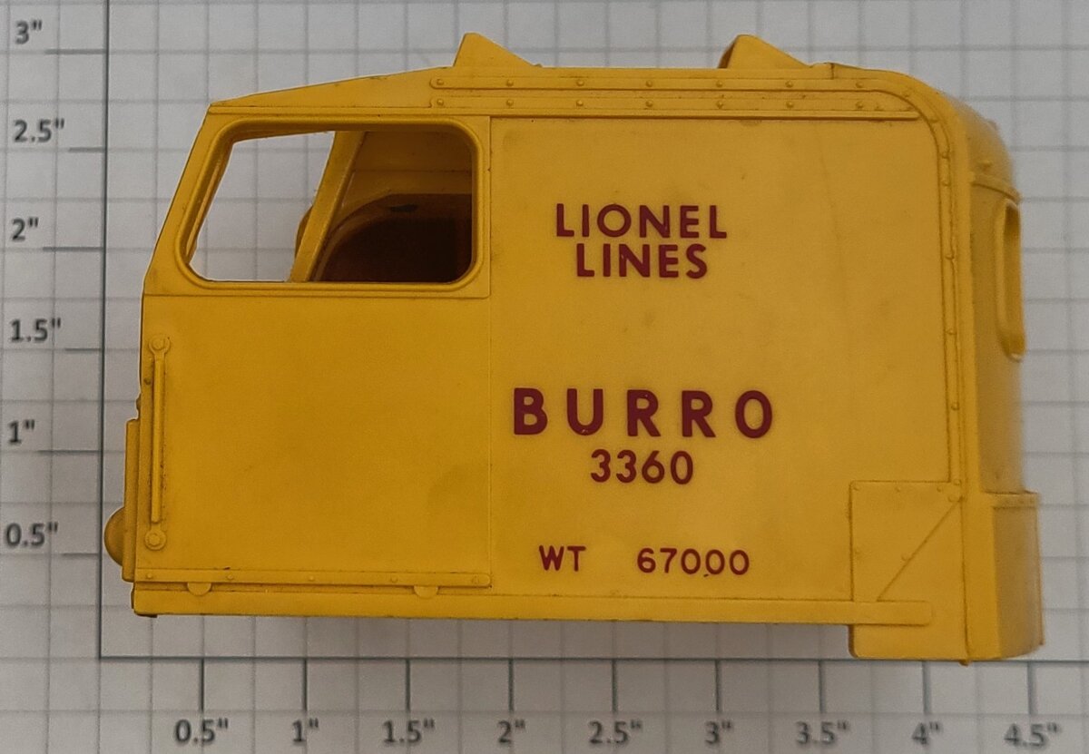 Lionel 3360-140 O Gauge Burro Crane Cab Assembly
