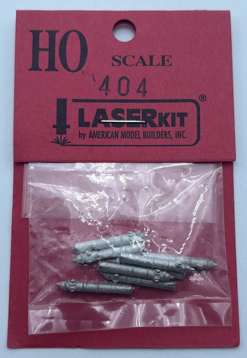American Model Builders 404 HO Scale Laser Art Fire Hydrants Kit (Pack of 6)