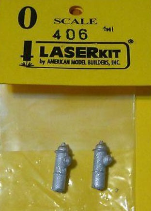 American Model Builders 406 O Fire Hydrants Unpainted Metal (Pack of 2)