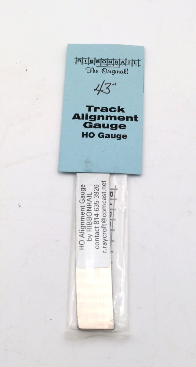 Ribbonrail 43 HO 43" Radius Curved  5" Track Alignment Gauge