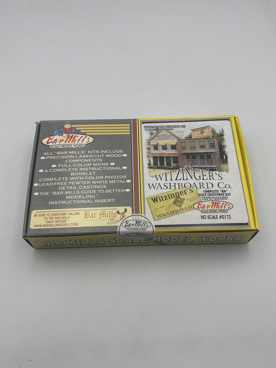 Bar Mills 0172 HO Witzinger's Washboard Co (False Front Structure Kit)
