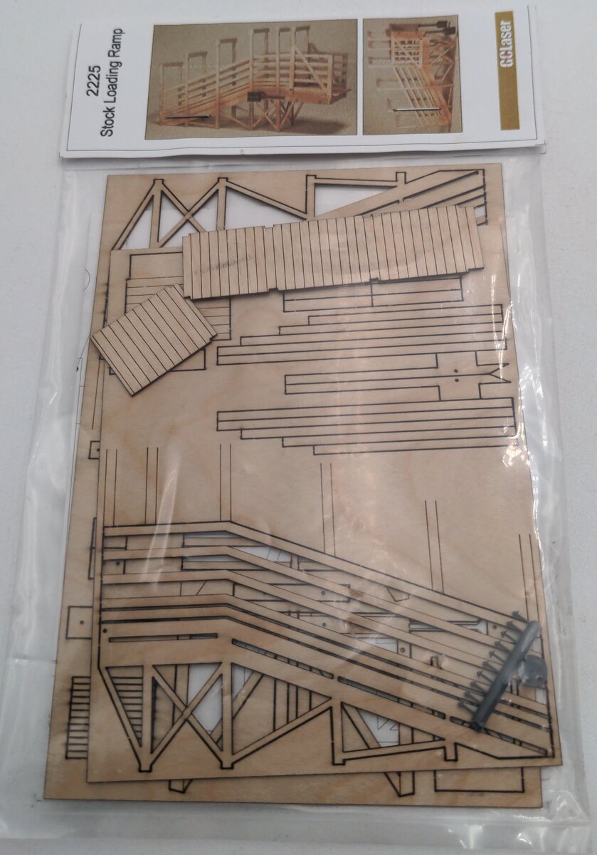 GCLaser 2225 Stock Loading Ramp - Kit (Laser-Cut Wood)