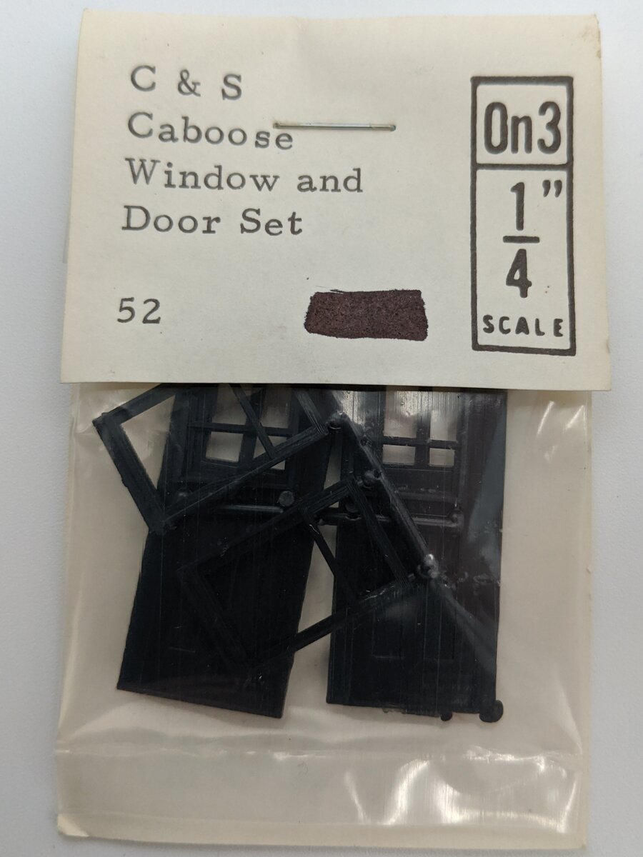 Grandt Line 52 O Colorado & Southern Caboose Window & Door Set