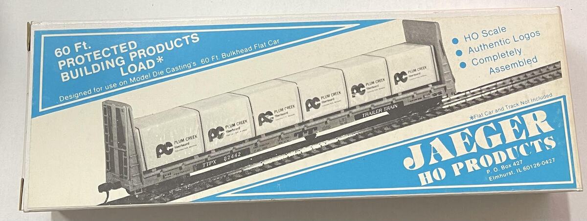 Jaeger Products 3500 HO Scale Plum Creek Lumber Board Company (Fiber Board) 60'
