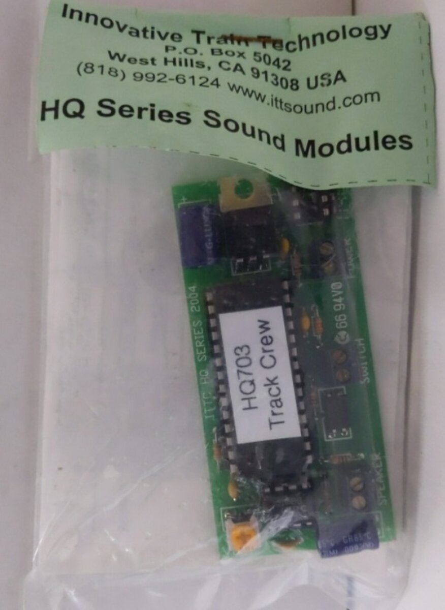 Innovative Train Tech HQ703 Track Crew Series Sound Module Speciality Sounds