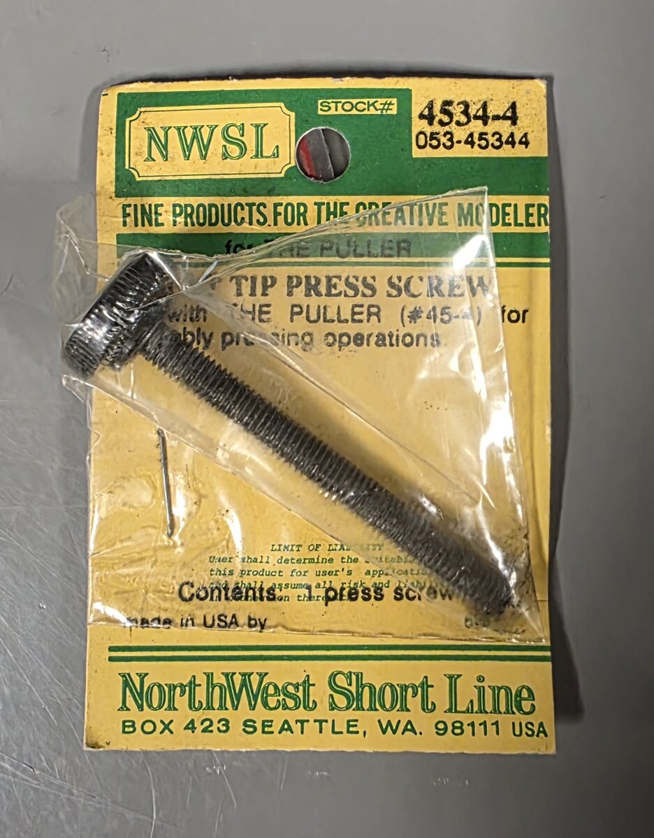 Northwest Short Line 4534-4 Flat Tip Puller Press Thumbscrew