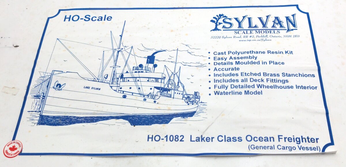 Sylvan Scale Models 1082 HO Laker Class Ocean FreighterKit (General Cargo Vessel