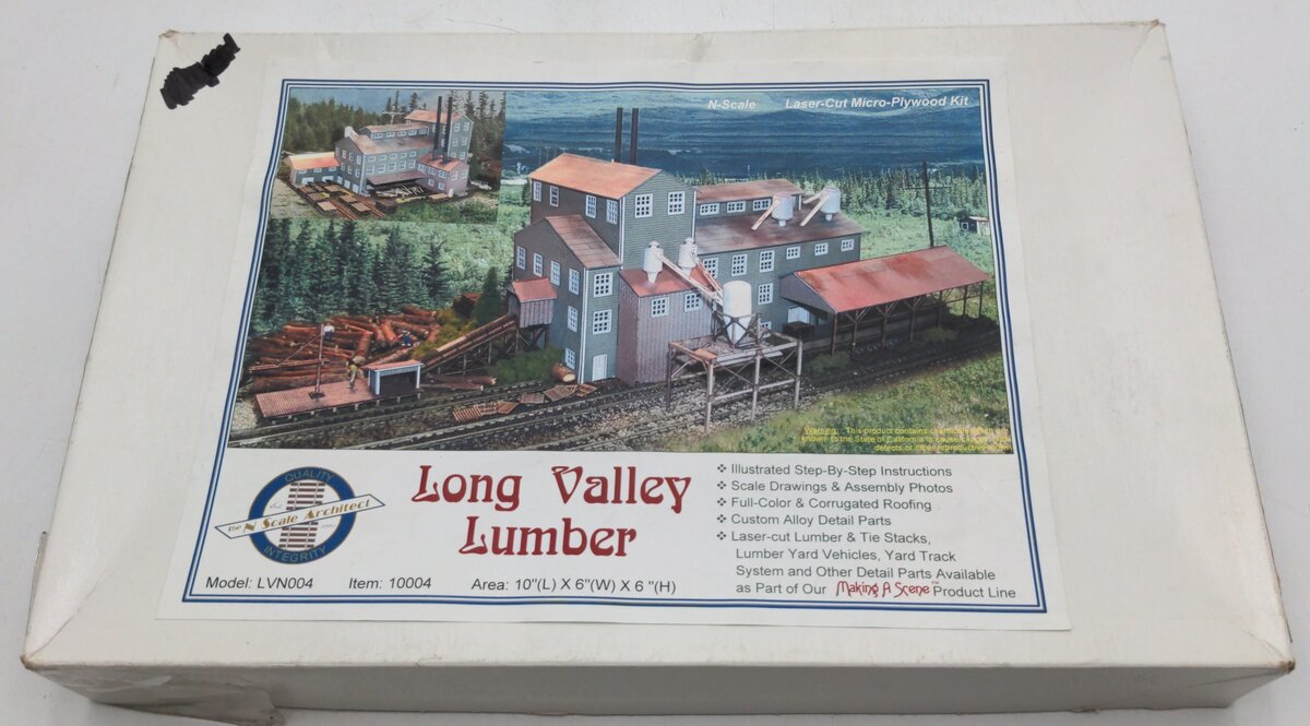 The N Scale Architect 10004 N Long Valley Lumber Mill Kit