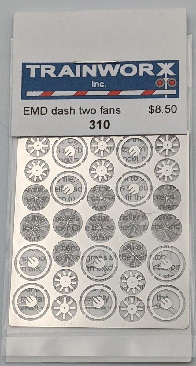 Trainworx 310 EMD Dash Fans/screens