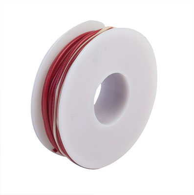 Wire Works 118160302 30' Red #18 Gauge One-Conductor Hookup Wire