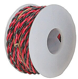 Wire Works 222070305 22 Gauge 30' Green & Brown 2-Conductor Hookup Wire