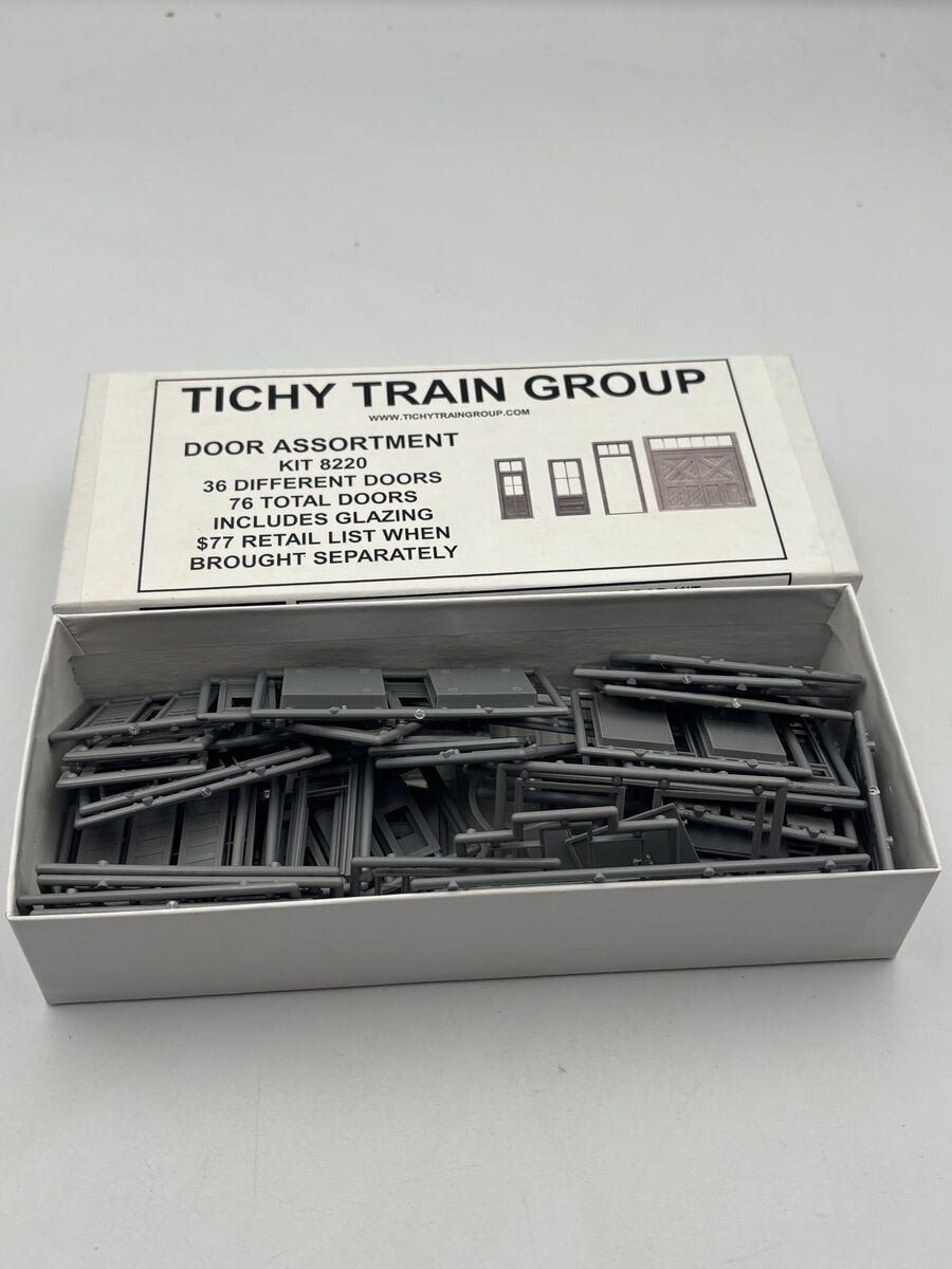 Tichy 8220 HO Styrene Door Assortment (76)