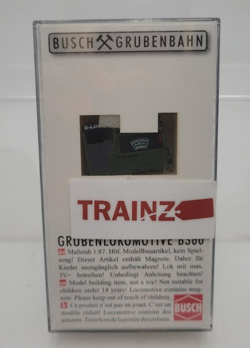 Busch 5011 HO Schaubergwerk B 360 Mine Locomotive 3V Battery Powered