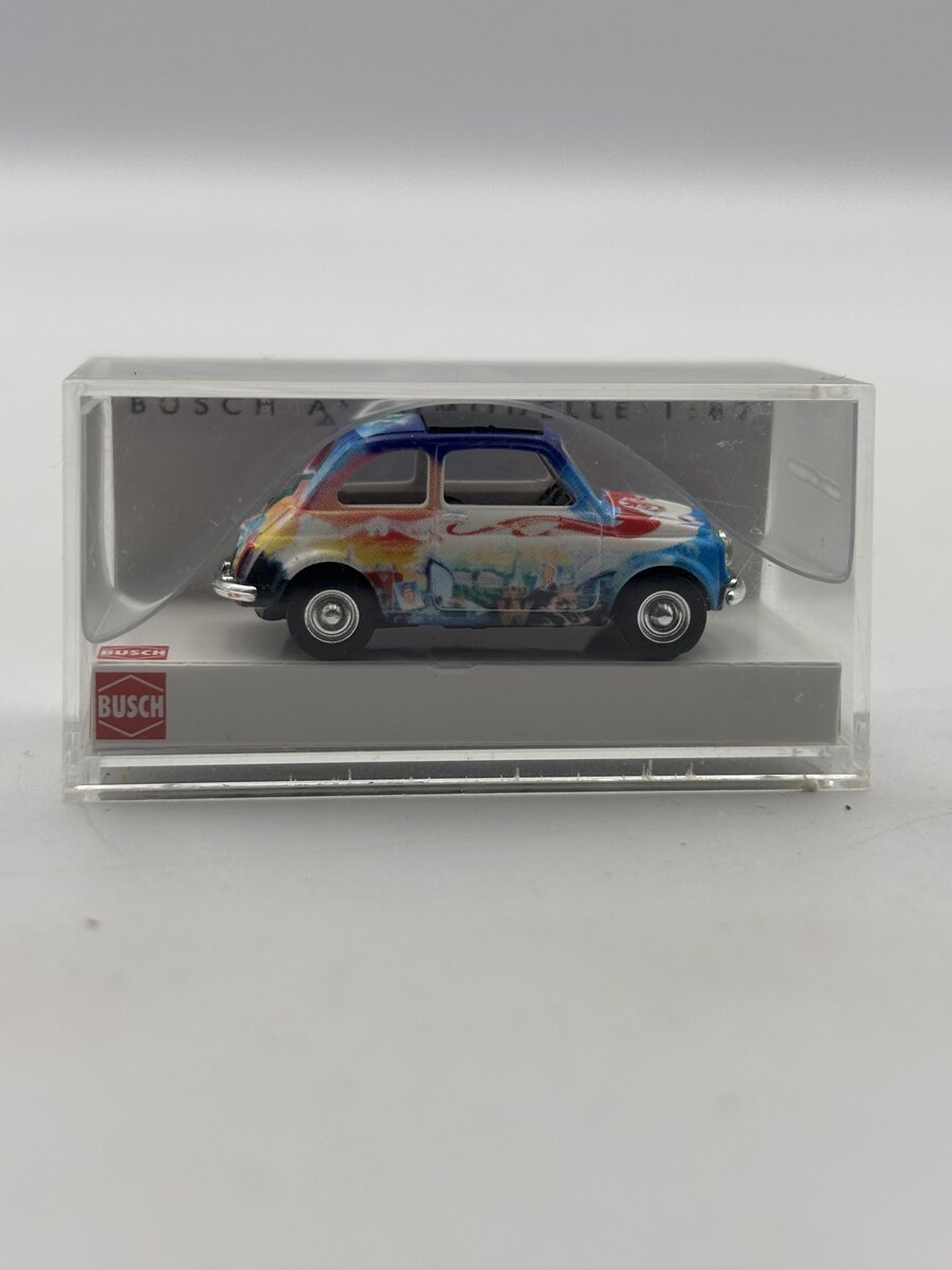 Busch 48711 1965 Fiat 500 F 2-Door w/Sunroof - Assembled