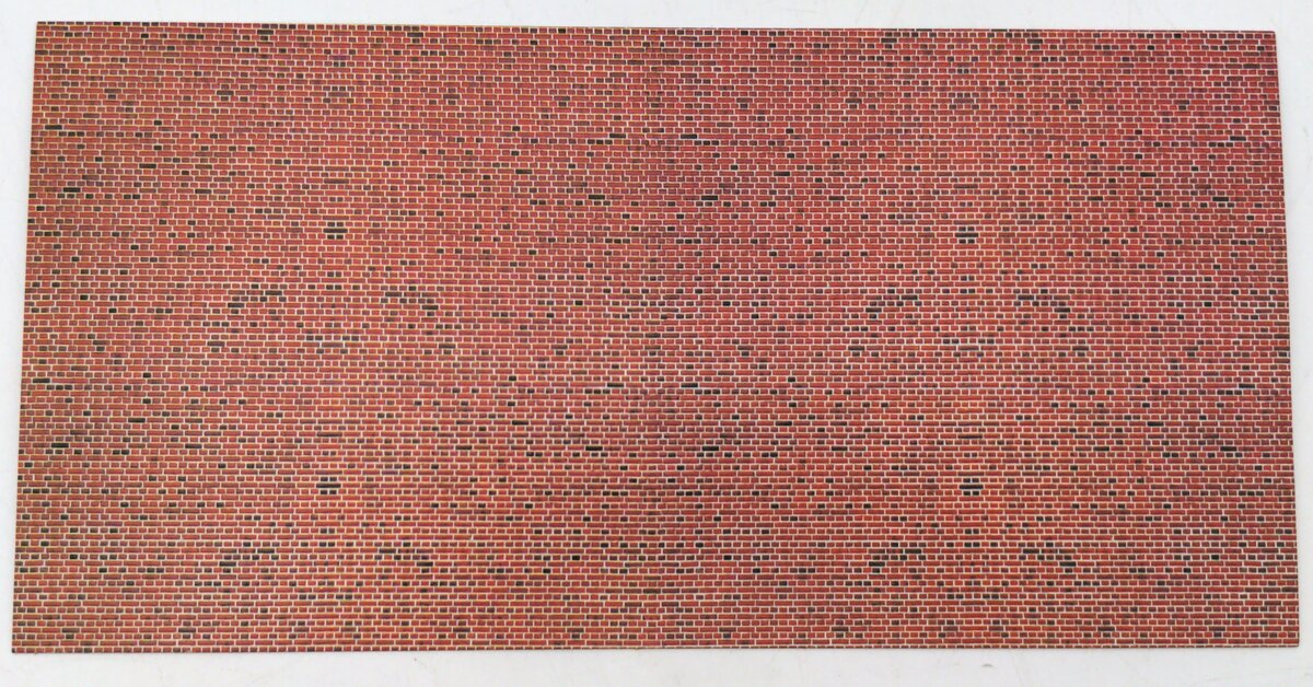 Vollmer 7361 N Scale Red Single Brick Sheet