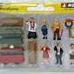 Noch 15576 HO People at the Funeral with Accessories Figures (Set of 6)