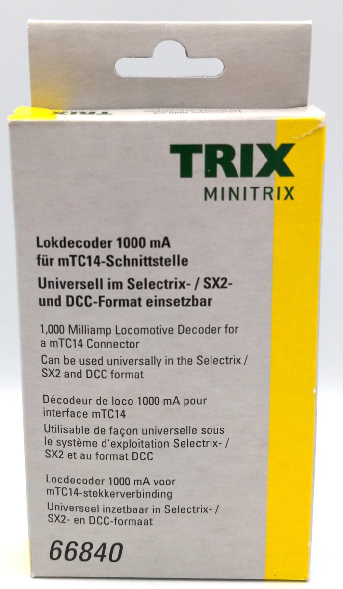 Trix 66840 HO 1 Amp DCC/Selectrix/SX2 Control Decoder