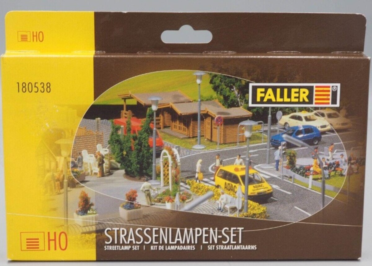 Faller 180538 HO Scale Streetlamps (Set of 28)